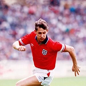 England striker Gary Lineker playing for England aganist Argentina May 1991