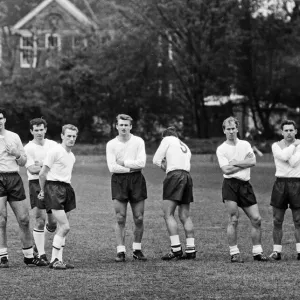 England team training session at Roehampton led by manager Alf Ramsey. 4th May 1964 England team training session at Roehampton led by manager Alf Ramsey. 4th May 1964