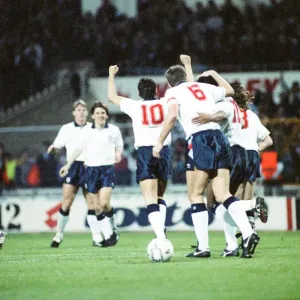 England v Brazil 28th March 1990, Wembley. Gary Linekar (10