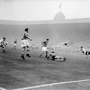 England v Rest of the World at Wembley. Stan Mortensen 21 October 1953