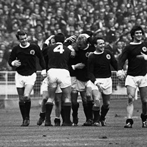 England v Scotland at Wembley celebrate goal 1967 football ESEuro