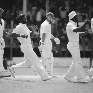 England in West Indies 1981. Geoff Boycott is dismissed. 26th May 1981 England in West Indies 1981. Geoff Boycott is dismissed. 26th May 1981