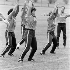 England Women's Football Team Print, May 1984