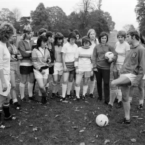 The England womens football team who are to play Holland training at Bisham Abbey The England womens football team who are to play Holland training at Bisham Abbey
