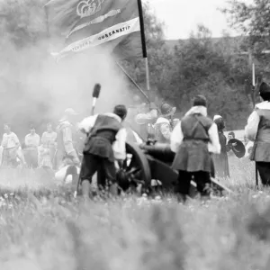 English Civil War, re-enactment, performed by The Sealed Knot, an educational charity English Civil War, re-enactment, performed by The Sealed Knot, an educational charity