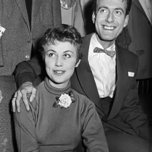 John Barry with Wife Barbara Print 12th June 1958 John Barry with Wife Barbara Print 12th June 1958