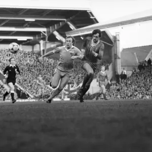 English FA Cup match at Anfield Liverpool 2 v Stoke City 0 Mark Lawrenson