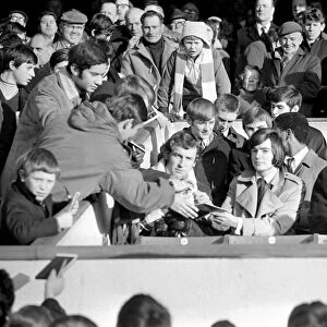 English FA Cup match at Highbury watched by Peter Marinello Arsenal 1 v Blackpool 1