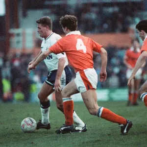 English FA Cup third round match at Bloomfield Road. Blackpool 0 v Tottenham