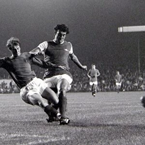 English League Cup replay at Highbury Arsenal v Ipswich Town Two players