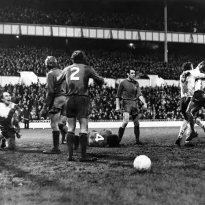 English League Cup Semi Final First leg match print at White Hart Lane