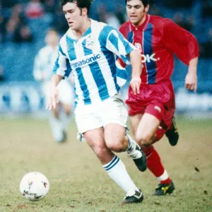 English League Division One match at the Alfred McAlpine Stadium. Huddersfield Town A. F. C English League Division One match at the Alfred McAlpine Stadium. Huddersfield Town A. F. C