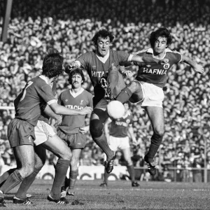 English League Division One match at Anfield. Liverpool 2 v Everton 2 English League Division One match at Anfield. Liverpool 2 v Everton 2