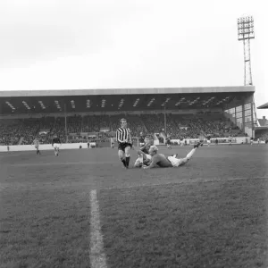 English League Division One match. Burnley 0 v Newcastle United 1 English League Division One match. Burnley 0 v Newcastle United 1