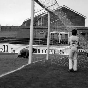 Partido de la Liga Divisional Inglesa, Segunda División. Carlisle 0 v Chelsea 0. Octubre de 1983 MF