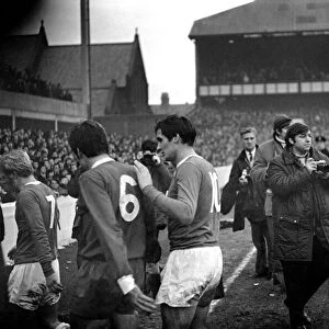 English League Division One match at Goodison Park Everton 0 v Liverpool 3