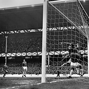 English League Division One match at Goodison Park. Everton 0 v Liverpool 3 Action
