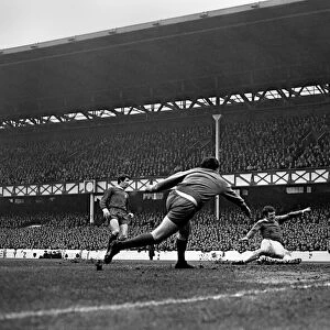 English League Division One match at Goodison Park. Everton 0 v Liverpool 3