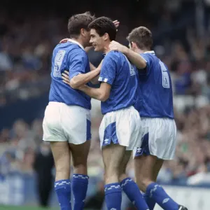 English League Division One match at Goodison Park. Everton 3 v Manchester United 2 English League Division One match at Goodison Park. Everton 3 v Manchester United 2