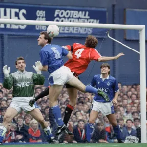 English League Division One match at Goodison Park. Everton 3 v Manchester United 2 English League Division One match at Goodison Park. Everton 3 v Manchester United 2