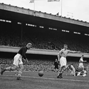 English League Division One match at Highbury. Arsenal 2 v Manchester City 2