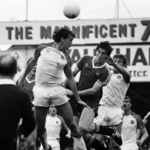 English League Division One match at Kenilworth Road Luton Town 1 v Manchester