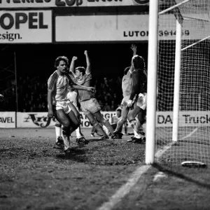 English League Division One match Luton Town 3 v Manchester City 1