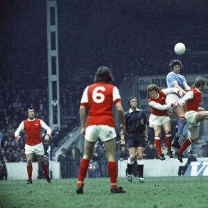 English League Division One match at Maine Road. Manchester City 1 v Arsenal 2