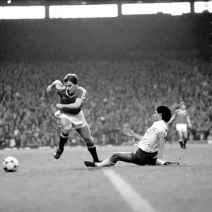 English League Division One match. Manchester United 1 v Tottenham Hotspur 0 English League Division One match. Manchester United 1 v Tottenham Hotspur 0