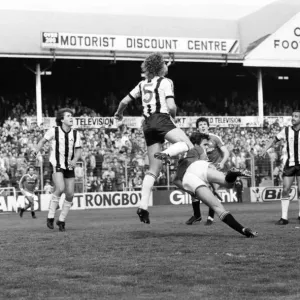 English League Division One match. Notts County 3 v Manchester United 2 English League Division One match. Notts County 3 v Manchester United 2