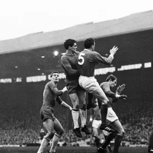 English League Division One match at Old Trafford. Manchester United 1 v Nottingham