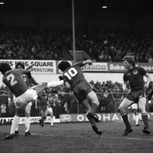 Oldham Athletic 0 v Blackburn Rovers 3 English League Division Two Print December 1981