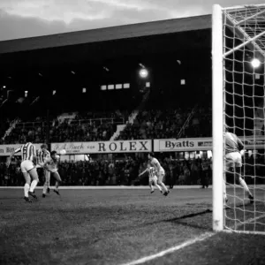 Stoke City v Leeds United 1981 Print
