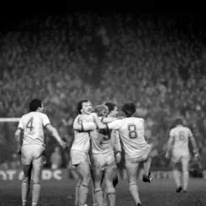 English League Division One match. Stoke City 1 v Leeds United 2 English League Division One match. Stoke City 1 v Leeds United 2