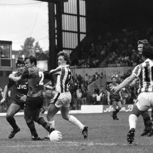 English League Division One match. Stoke City 2 v Arsenal 1 August 1982