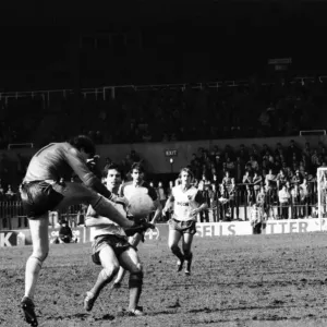 Match de la Division One anglaise. Stoke City 2 v Sunderland 1. Mars 1984 MF