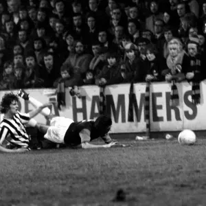 English League Division One match at Upton Park West Ham United 0 v Newcastle 1 English League Division One match at Upton Park West Ham United 0 v Newcastle 1