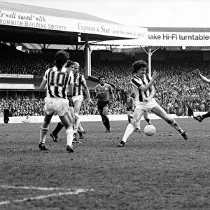 English League Division One match. West Bromwich Albion 2 v Manchester United 0