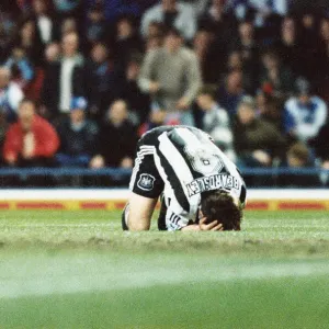 Blackburn Rovers 2 v Newcastle United 1 Ewood Park Print April 8th, 1996