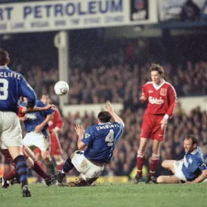 English Premier League match at Goodison Park. Everton 1 v Liverpool 1 English Premier League match at Goodison Park. Everton 1 v Liverpool 1