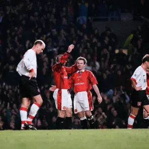 English Premier League match at Old Trafford. Manchester United 5 v Sunderland 0 English Premier League match at Old Trafford. Manchester United 5 v Sunderland 0