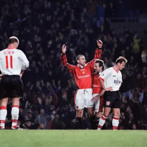 English Premier League match at Old Trafford. Manchester United 5 v Sunderland 0 English Premier League match at Old Trafford. Manchester United 5 v Sunderland 0
