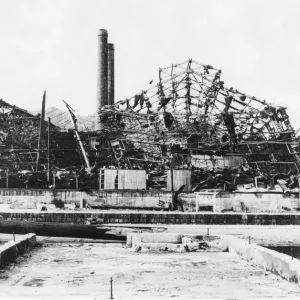 The enormous scale of the blast effect from the atomic bomb dropped on Nagasaki can be The enormous scale of the blast effect from the atomic bomb dropped on Nagasaki can be