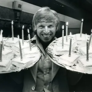 Entertainer Tommy Steele seen here celebrating his birthday Entertainer Tommy Steele seen here celebrating his birthday