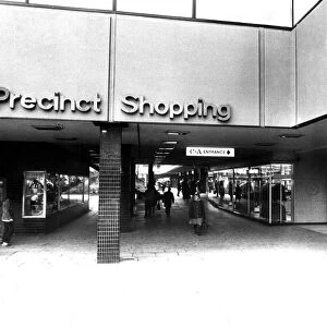 The entrance to the Lower Precinct from Queen Victoria Road, Coventry city centre
