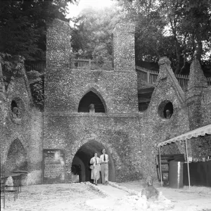 Entrance to the West Wycombe Caves also known as The Hell Fire Caves which are a network