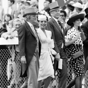 Epsom Derby 1986 Print: Joan Collins with Peter Holm