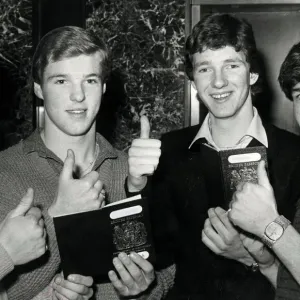EQI Celtic players with passports 1980 Mark Reid John Halpin Willie McStay EQI Celtic players with passports 1980 Mark Reid John Halpin Willie McStay