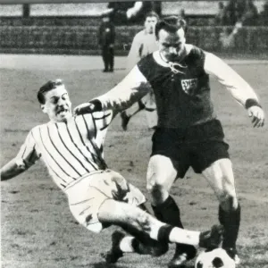 Print of 1964 European Cup match between VFB Stuttgart and Dunfermline
