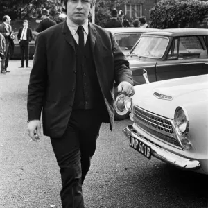 Eric Burdon, lead singer of British rock group The Animals at Uxbridge Court where he was